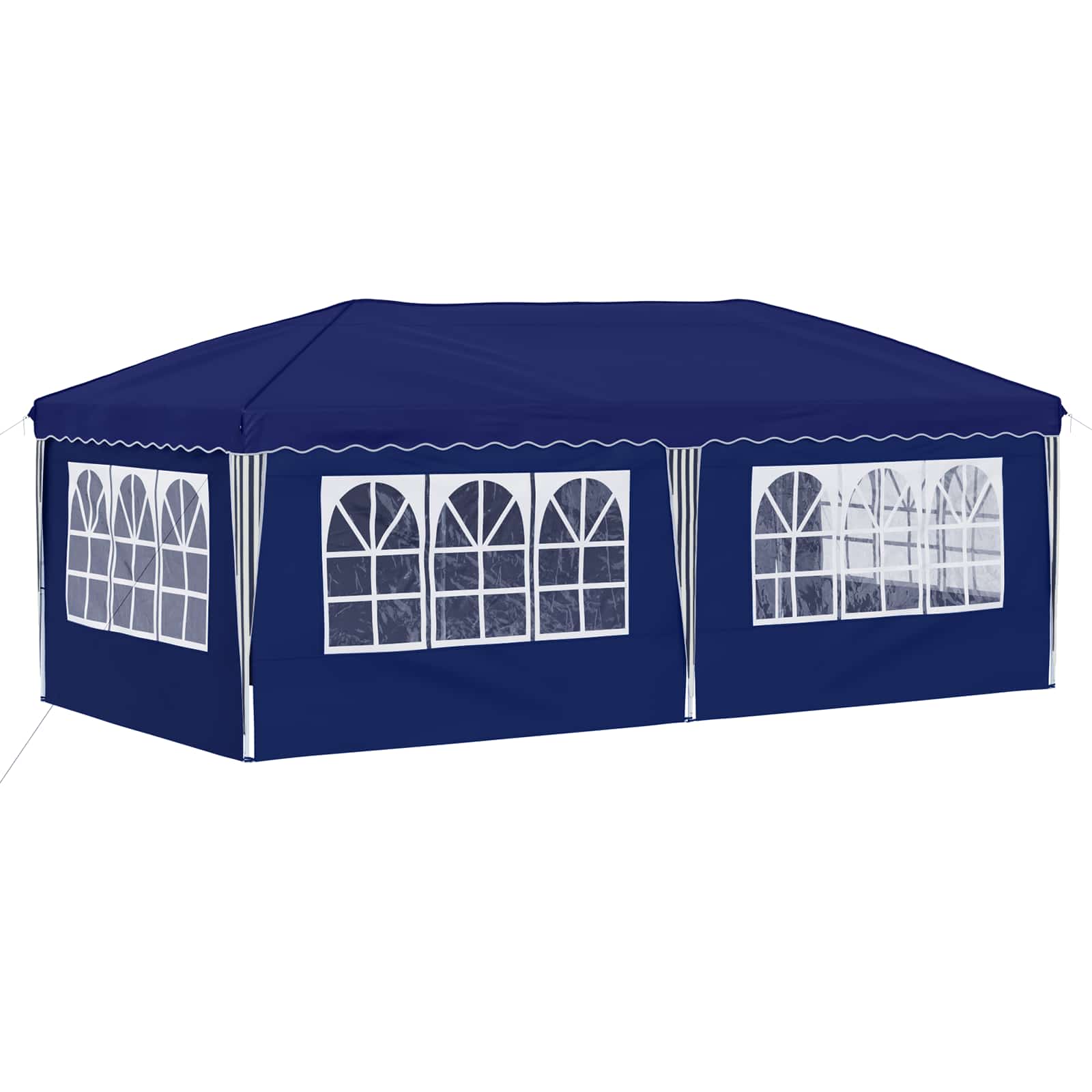 Pop-up partytent 575 x 288 x 245 cm Blauw