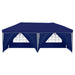 Pop-up partytent 575 x 288 x 245 cm Blauw