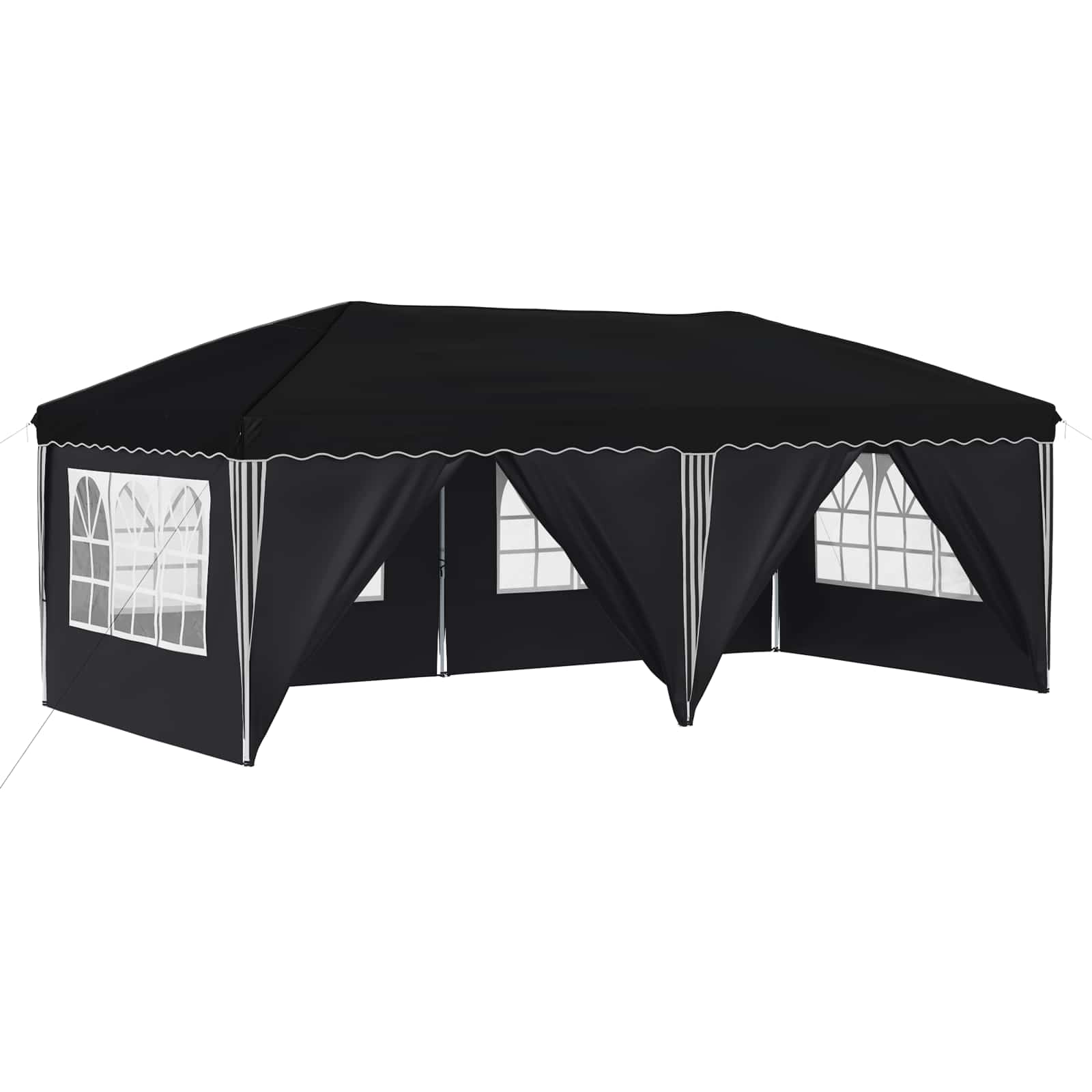 Pop-up partytent 575 x 288 x 245 cm Antraciet