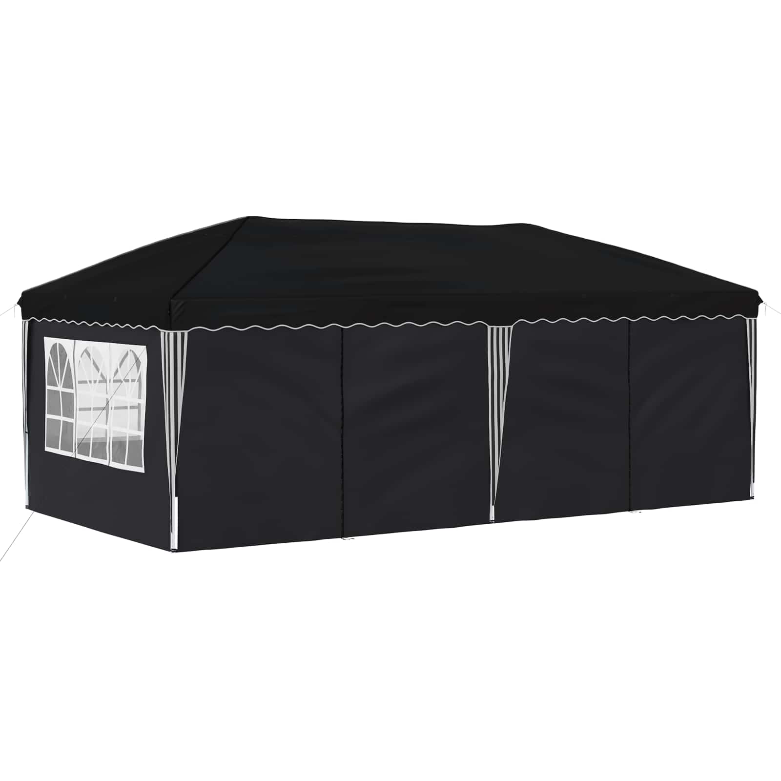 Pop-up partytent 575 x 288 x 245 cm Antraciet