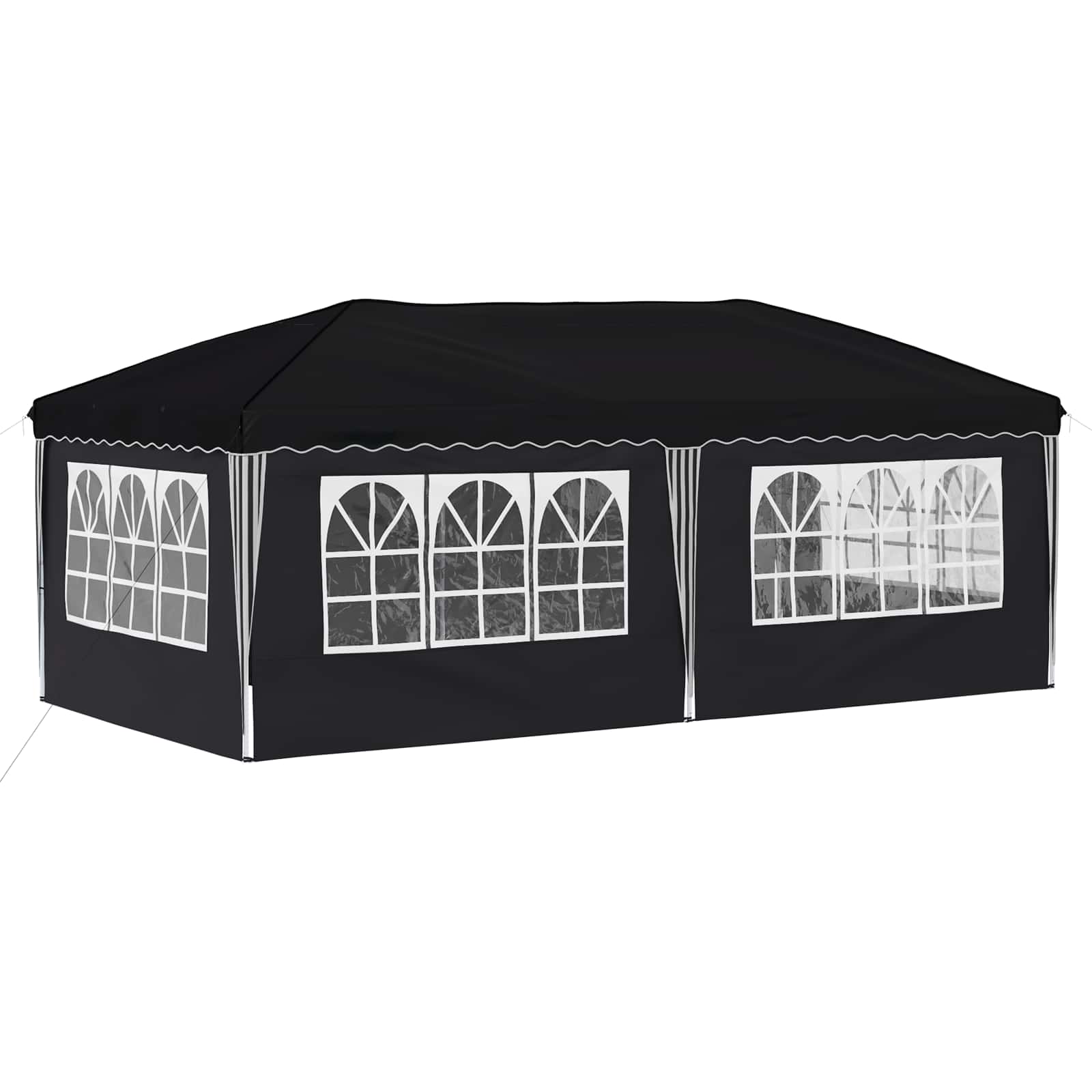 Pop-up partytent 575 x 288 x 245 cm Antraciet