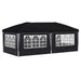 Pop-up partytent 575 x 288 x 245 cm Antraciet