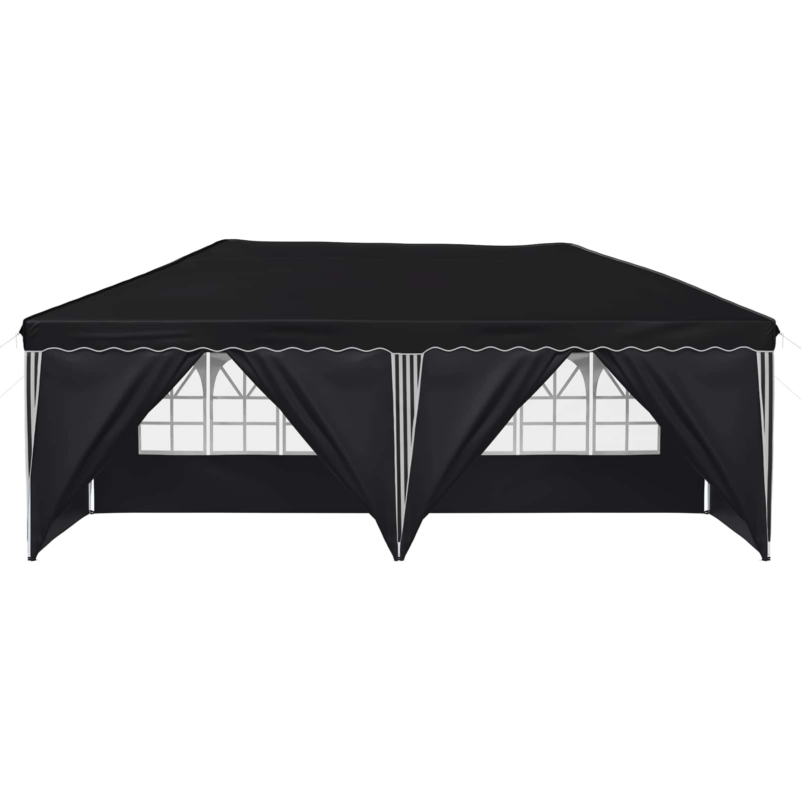 Pop-up partytent 575 x 288 x 245 cm Antraciet