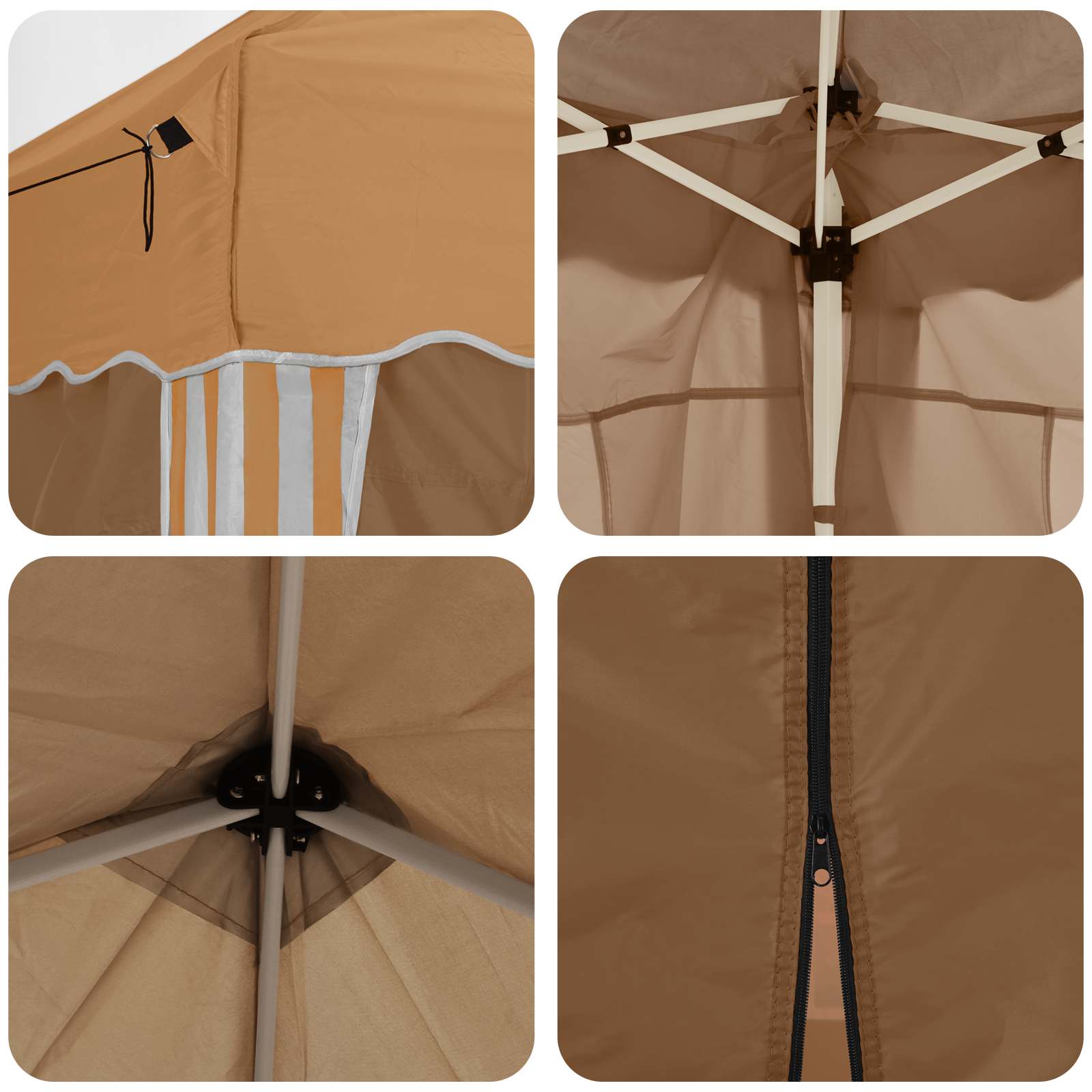 Pop-up partytent 575 x 288 x 245 cm Beige