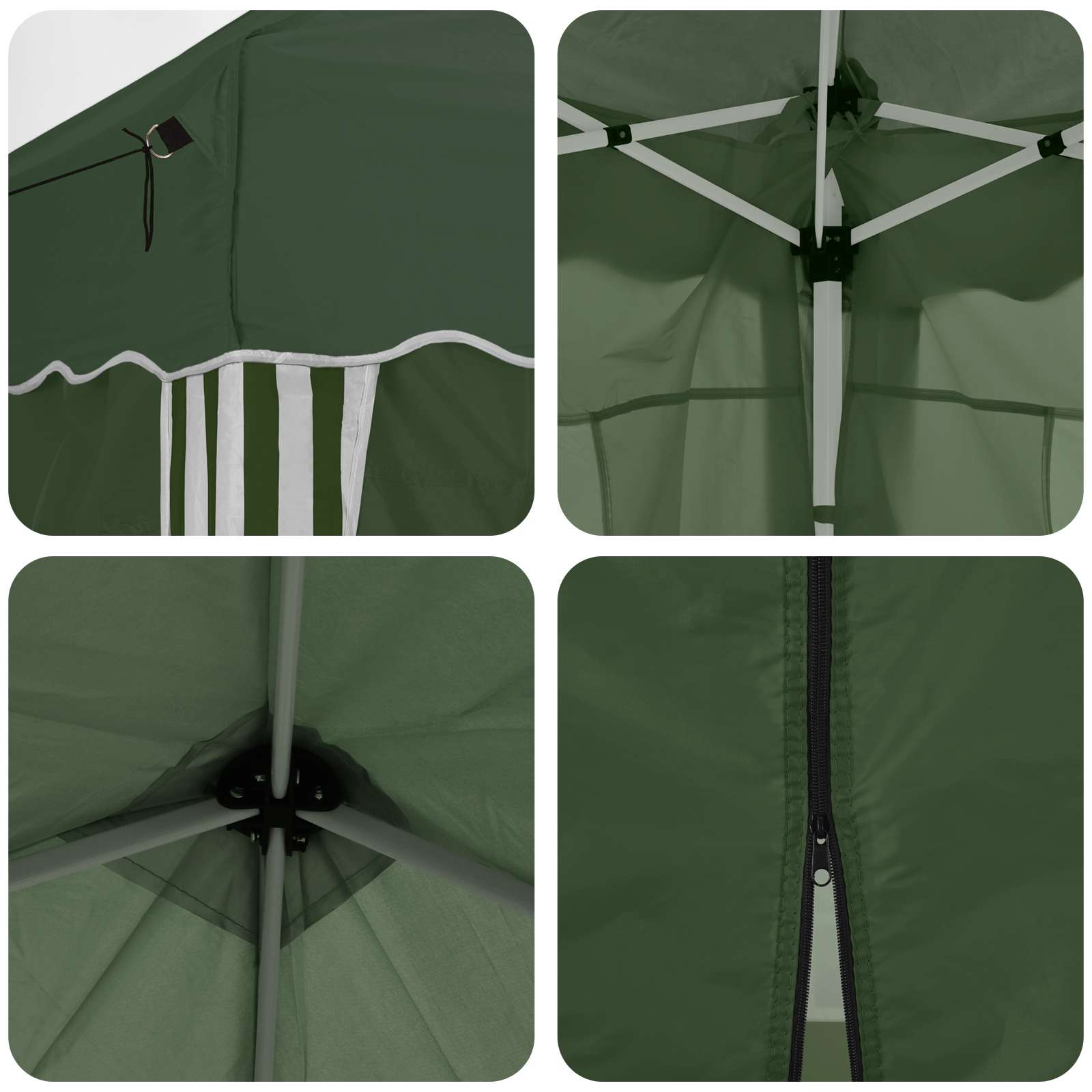 Pop-up partytent 575 x 288 x 245 cm Groen