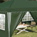 Pop-up partytent 575 x 288 x 245 cm Groen