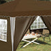 Pop-up partytent 575 x 288 x 245 cm Taupe
