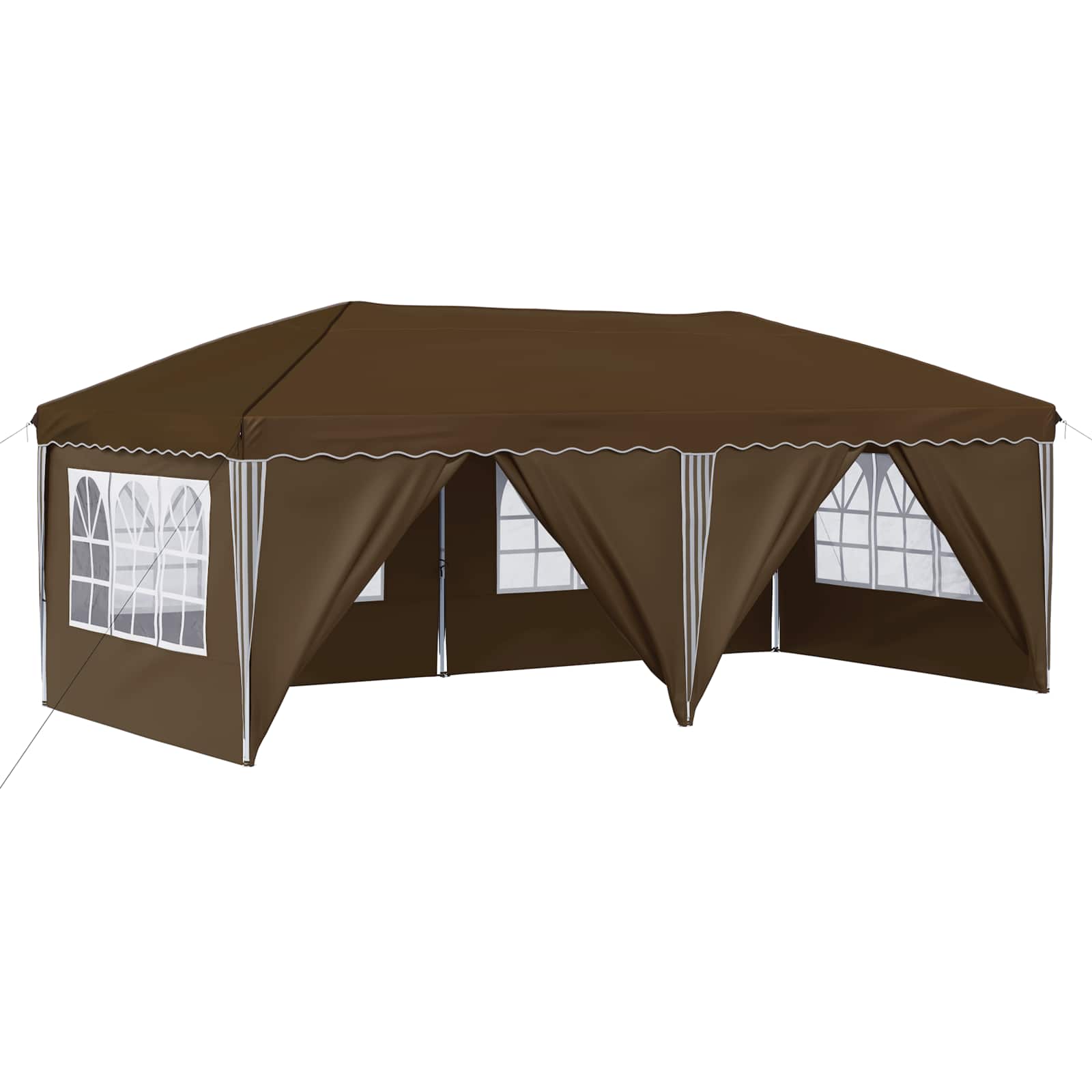 Pop-up partytent 575 x 288 x 245 cm Taupe