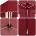 Pop-up partytent 575 x 288 x 245 cm Bordeauxrood