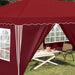 Pop-up partytent 575 x 288 x 245 cm Bordeauxrood