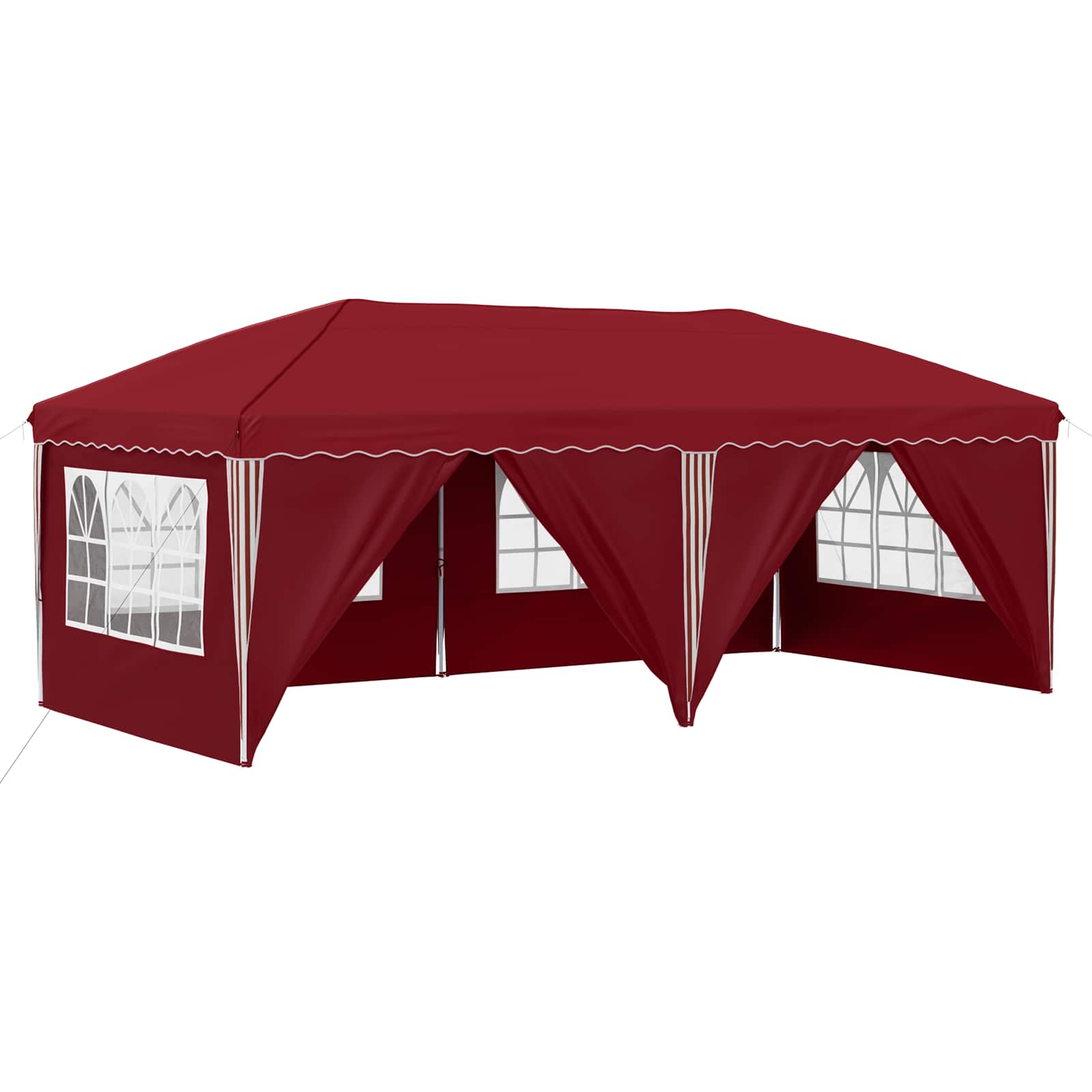 Pop-up partytent 575 x 288 x 245 cm Bordeauxrood