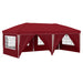 Pop-up partytent 575 x 288 x 245 cm Bordeauxrood