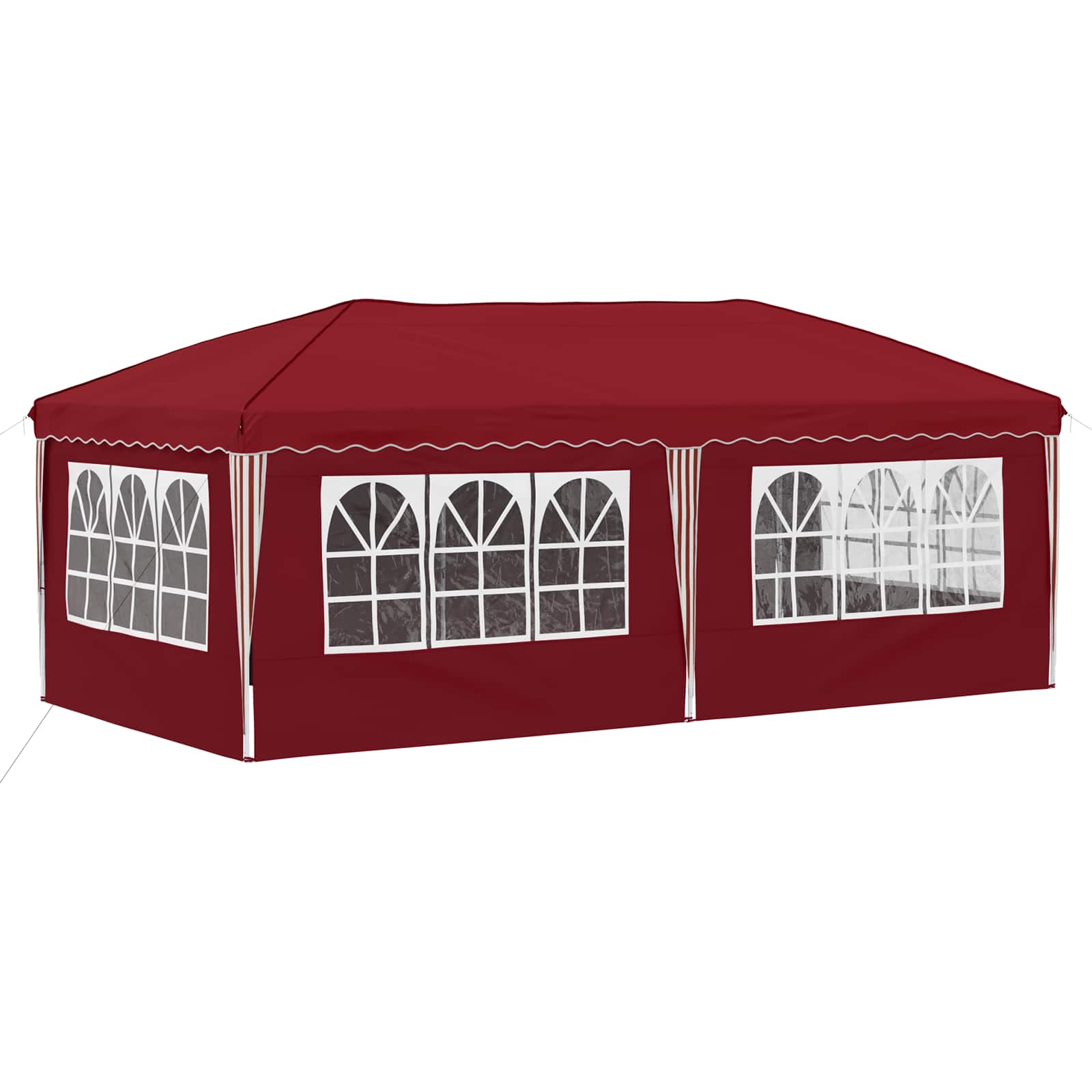 Pop-up partytent 575 x 288 x 245 cm Bordeauxrood