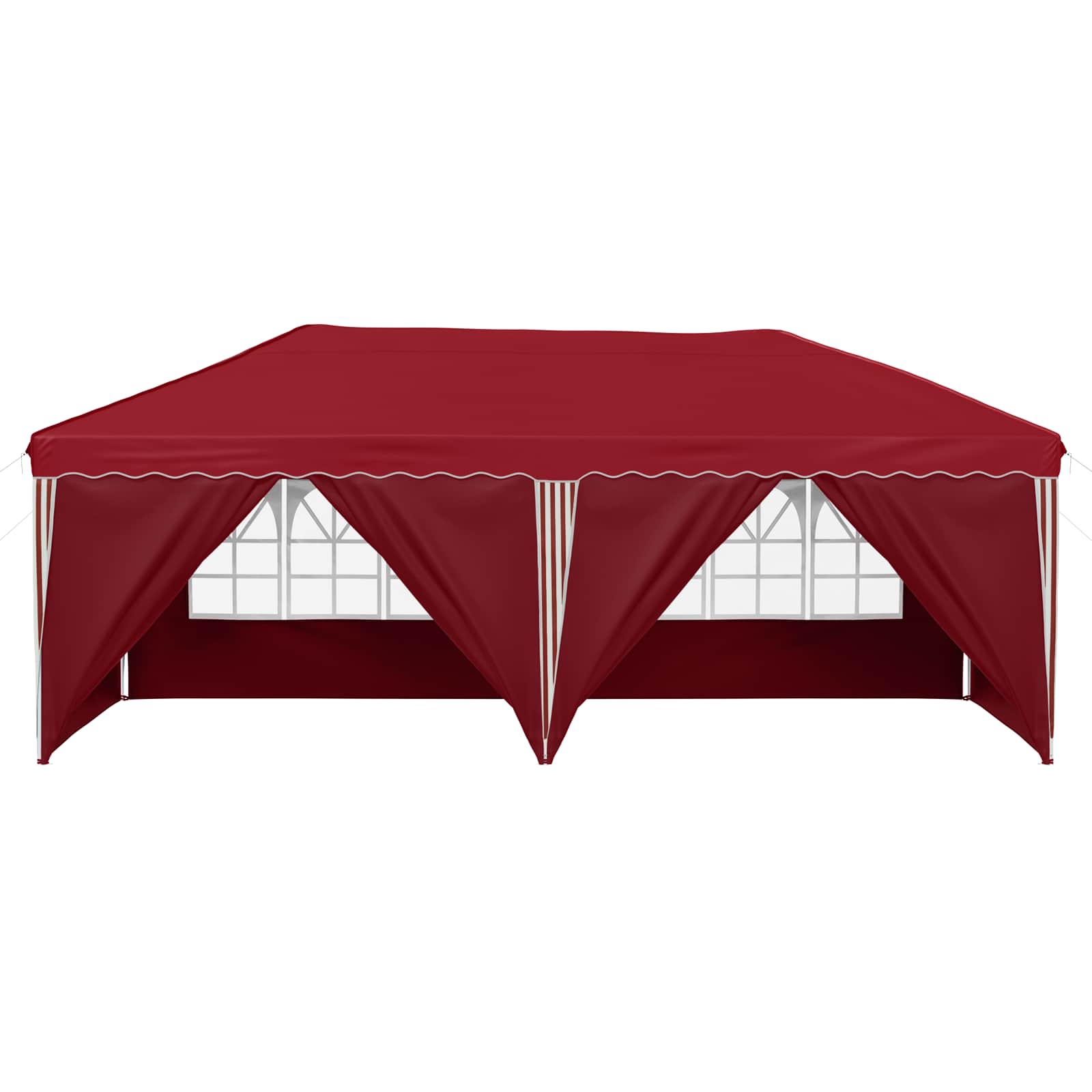 Pop-up partytent 575 x 288 x 245 cm Bordeauxrood