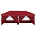 Pop-up partytent 575 x 288 x 245 cm Bordeauxrood