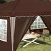 Pop-up partytent 575 x 288 x 245 cm Bruin