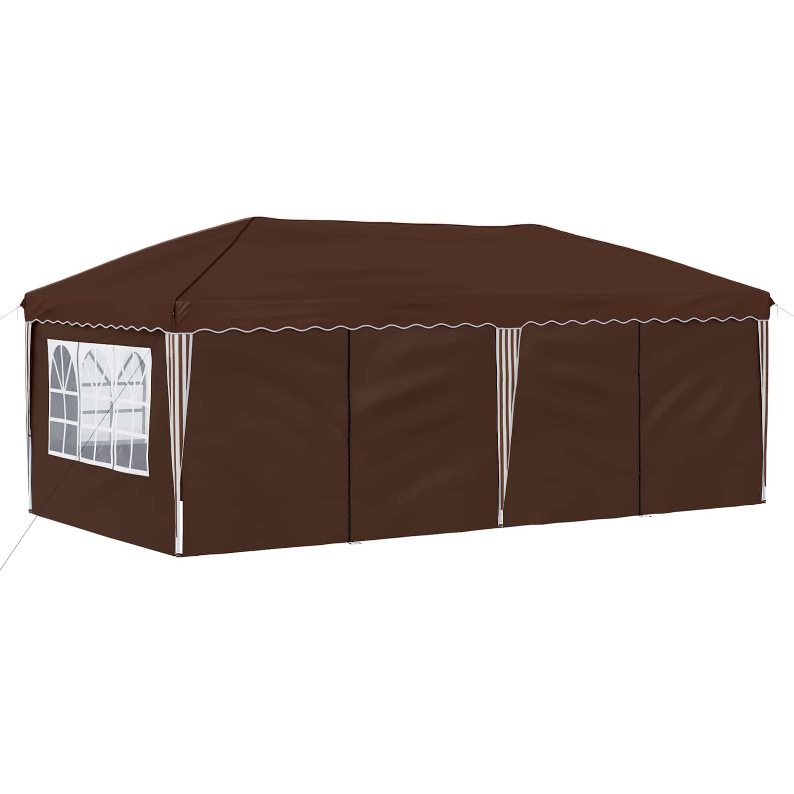 Pop-up partytent 575 x 288 x 245 cm Bruin
