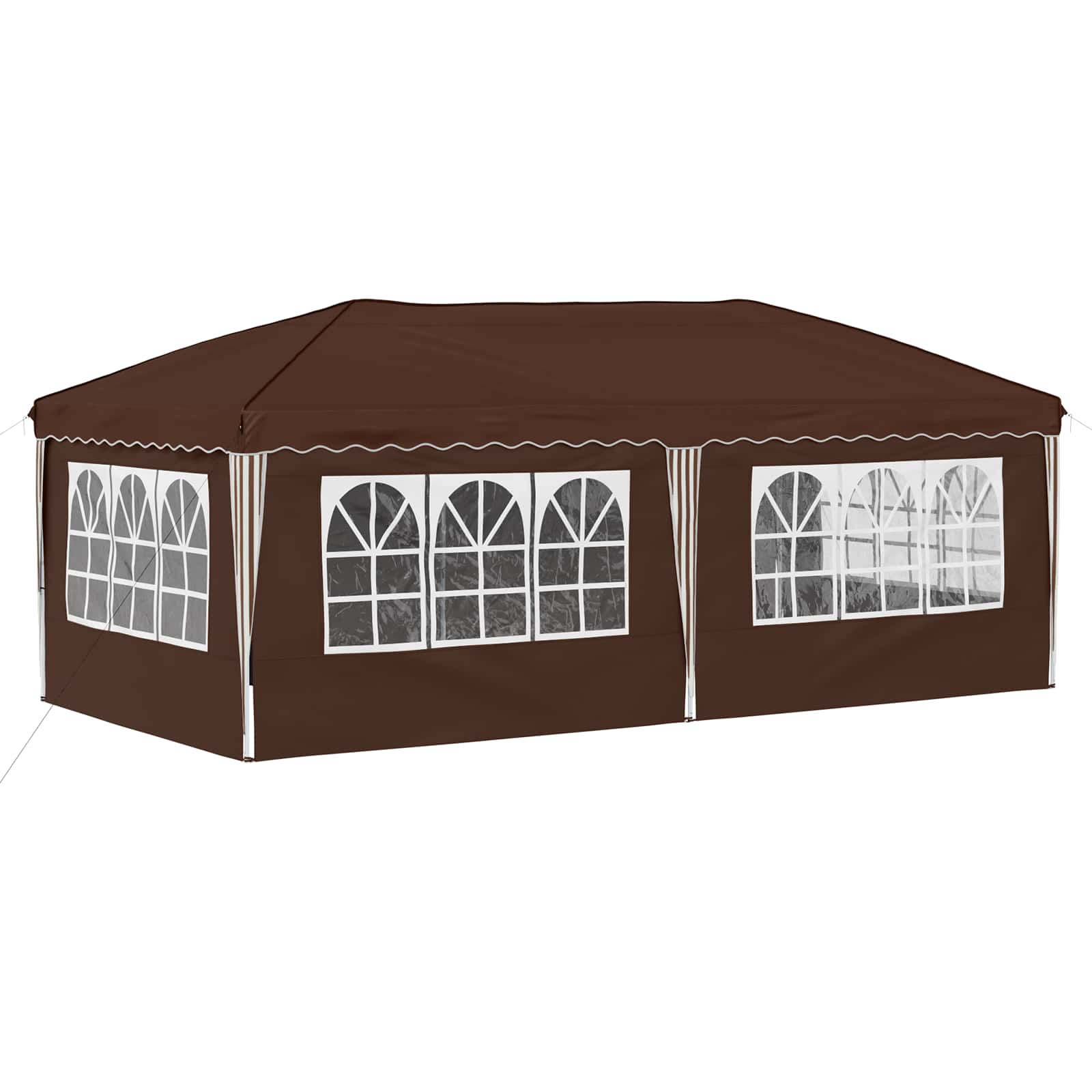 Pop-up partytent 575 x 288 x 245 cm Bruin