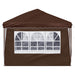 Pop-up partytent 575 x 288 x 245 cm Bruin