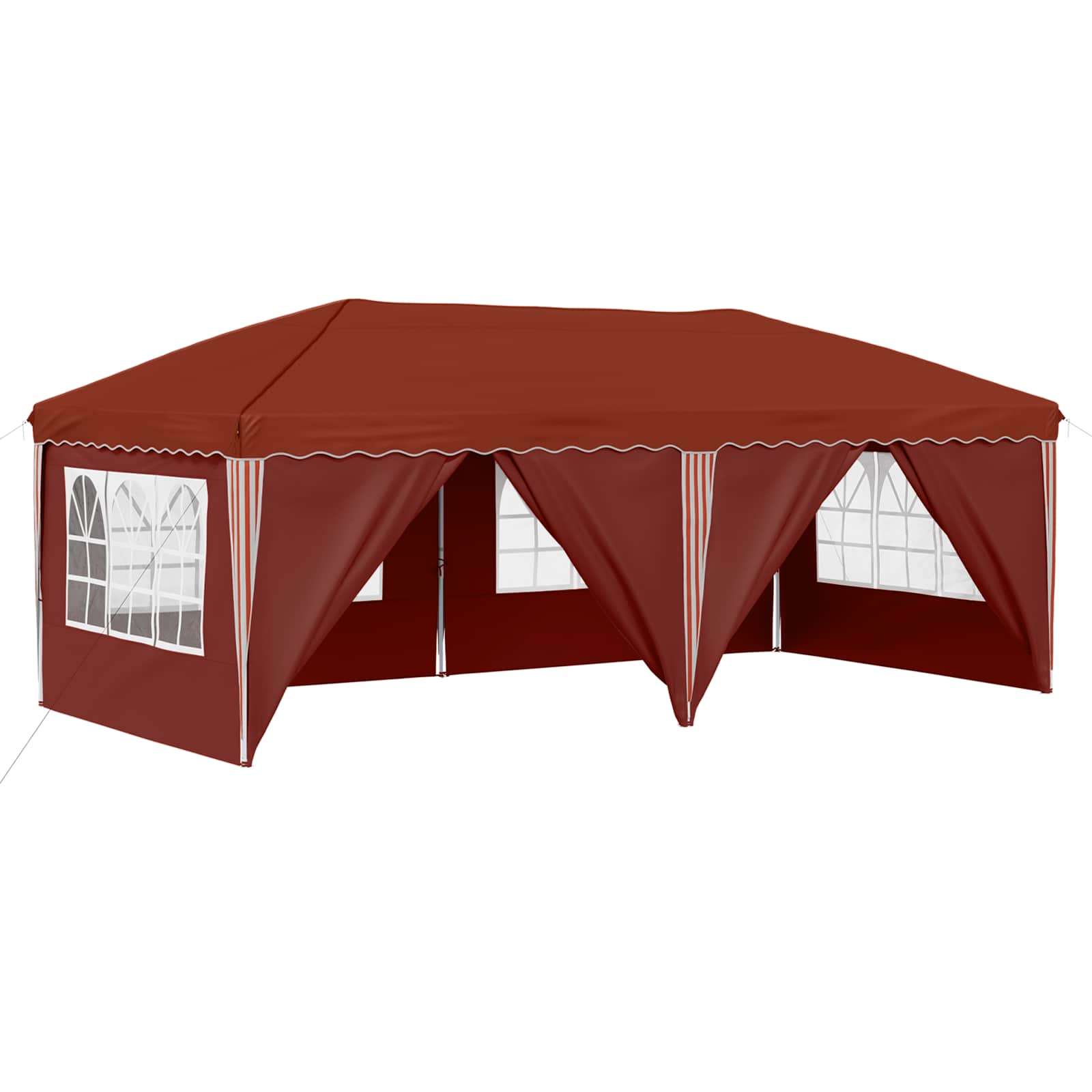 Pop-up partytent 575 x 288 x 245 cm Terracotta