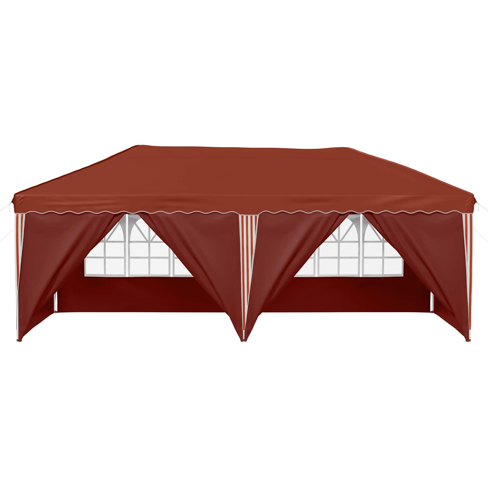 Pop-up partytent 575 x 288 x 245 cm Terracotta