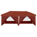 Pop-up partytent 575 x 288 x 245 cm Terracotta