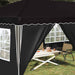 Pop-up partytent 575 x 288 x 245 cm Zwart