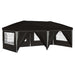 Pop-up partytent 575 x 288 x 245 cm Zwart
