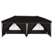 Pop-up partytent 575 x 288 x 245 cm Zwart