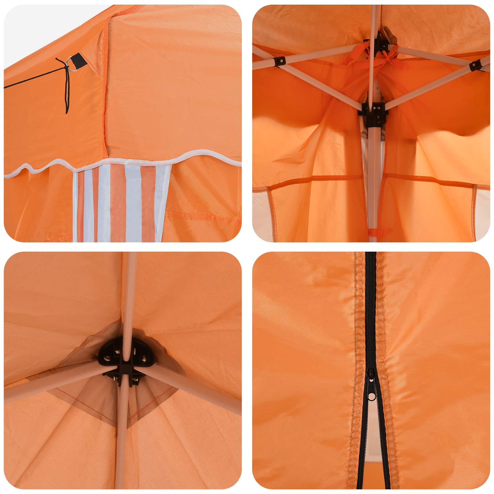 Pop-up partytent 575 x 288 x 245 cm Oranje