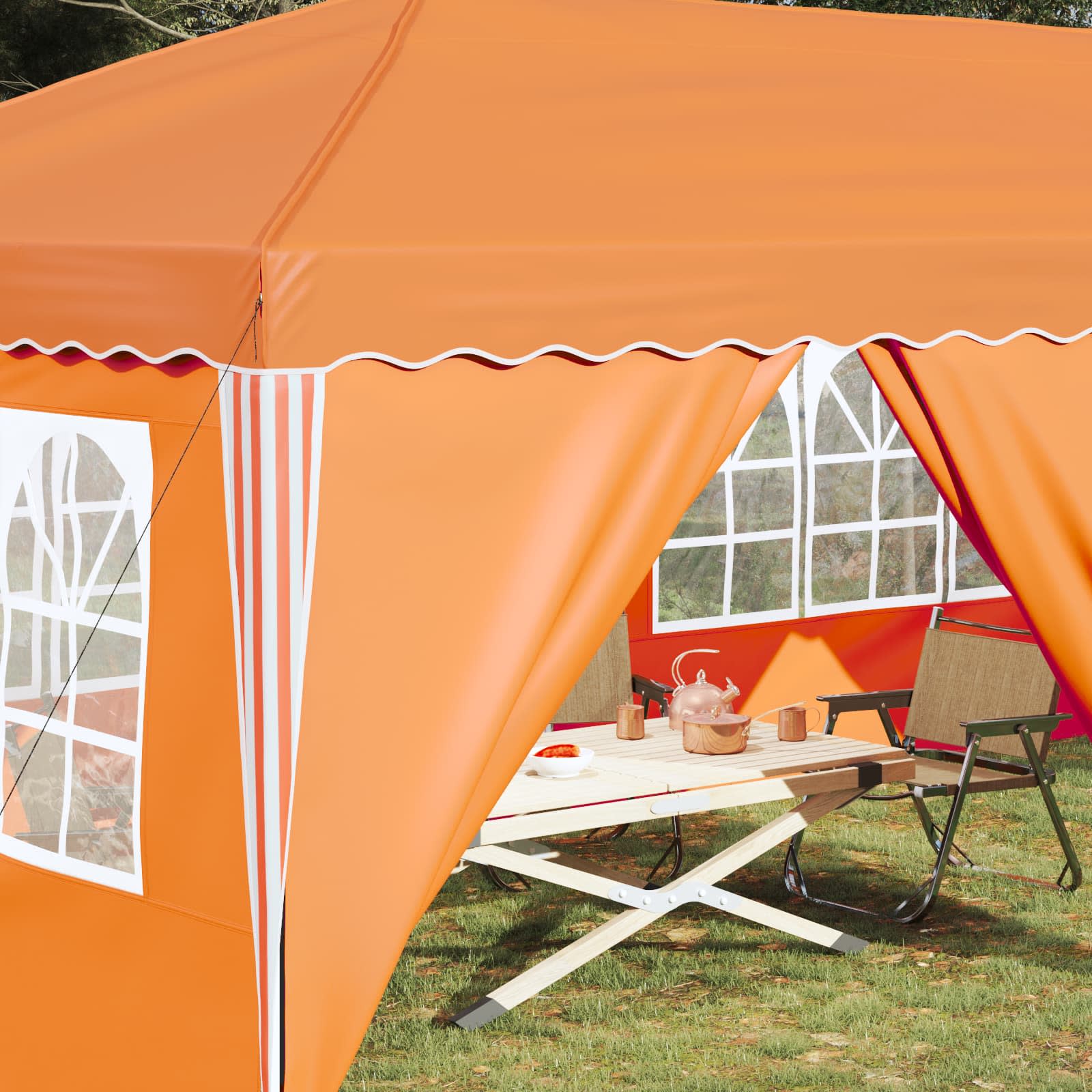 Pop-up partytent 575 x 288 x 245 cm Oranje