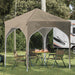 Pop-up partytent 194 x 194 x 245 cm Crèmekleurig