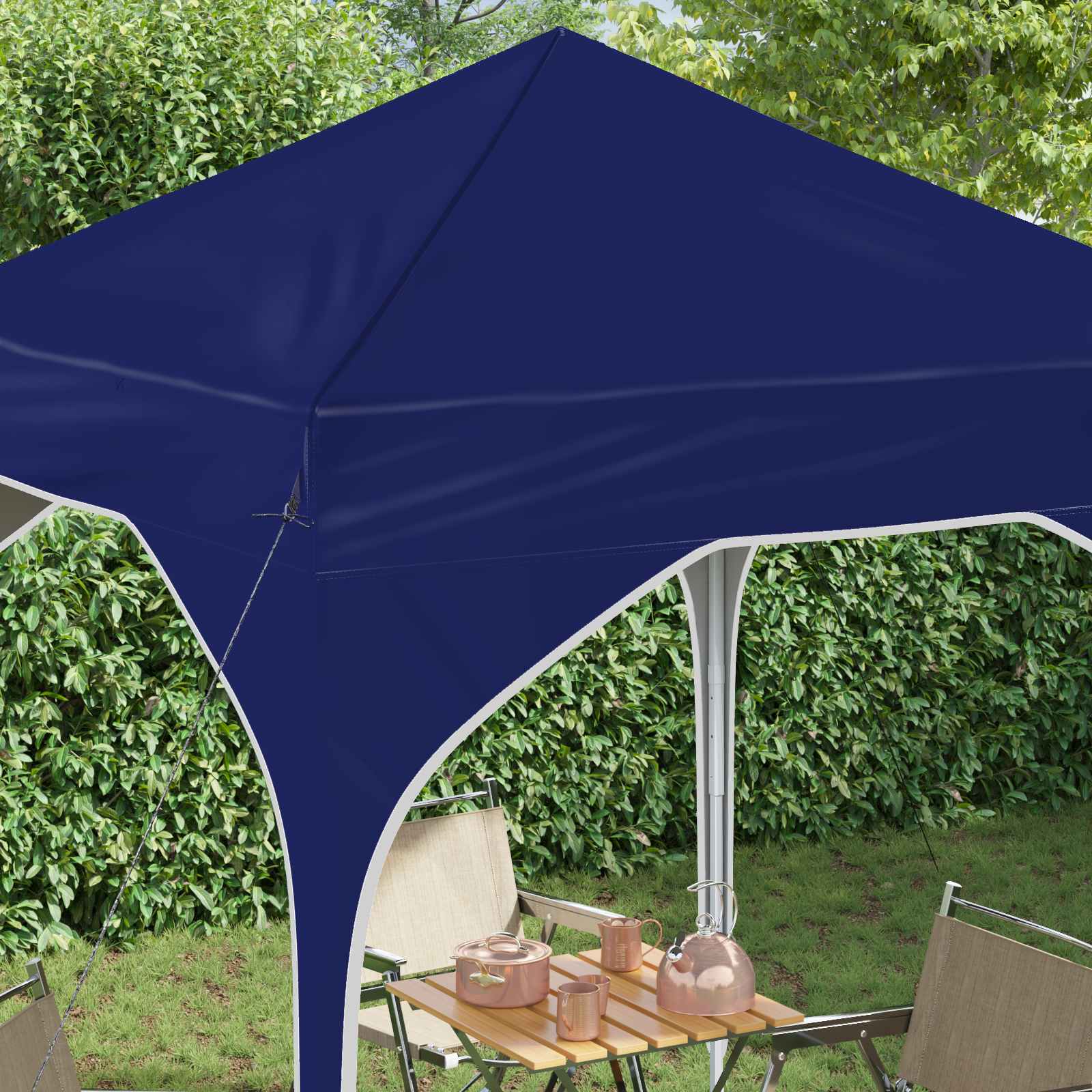 Pop-up partytent 194 x 194 x 245 cm Blauw