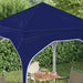Pop-up partytent 194 x 194 x 245 cm Blauw