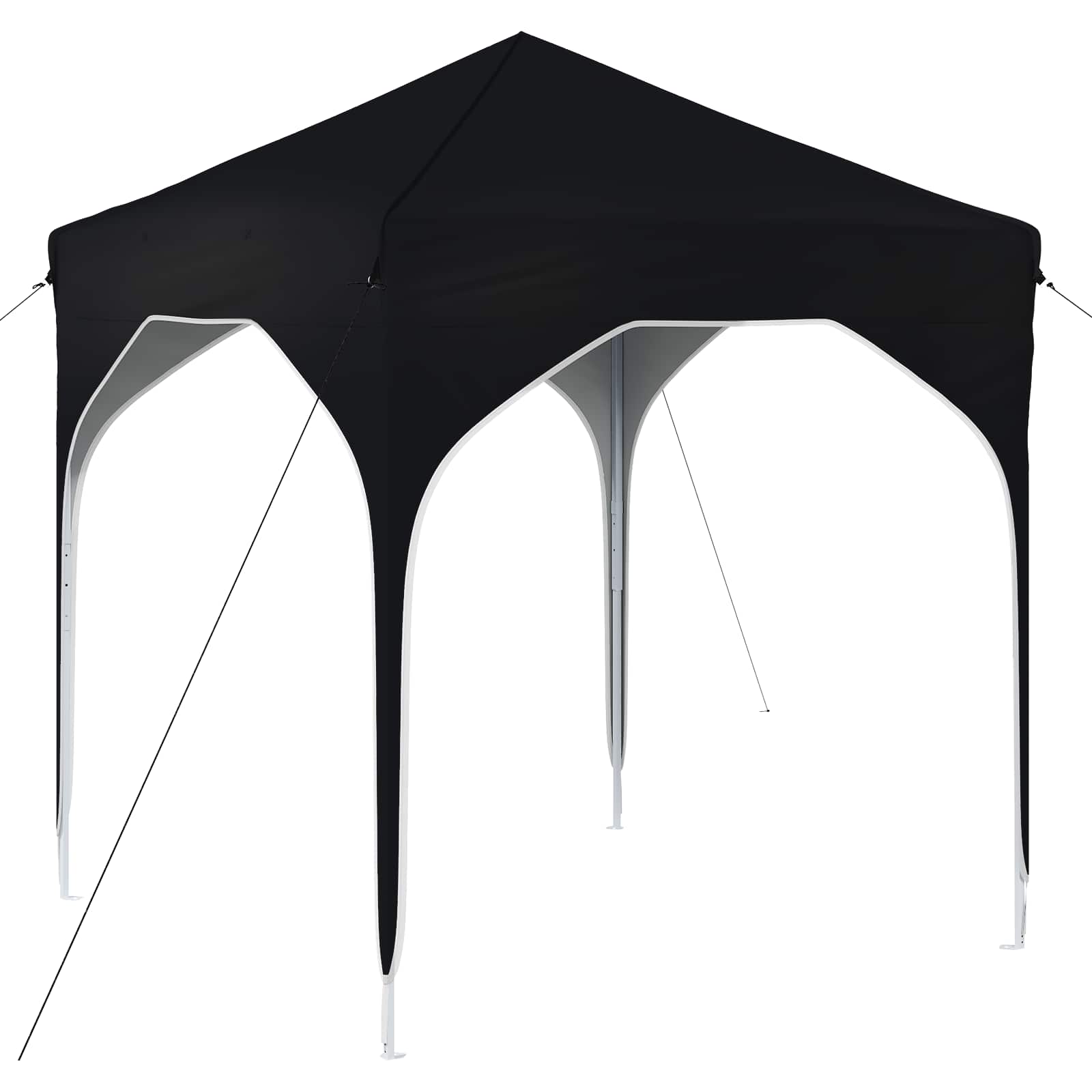 Pop-up partytent 194 x 194 x 245 cm Antraciet