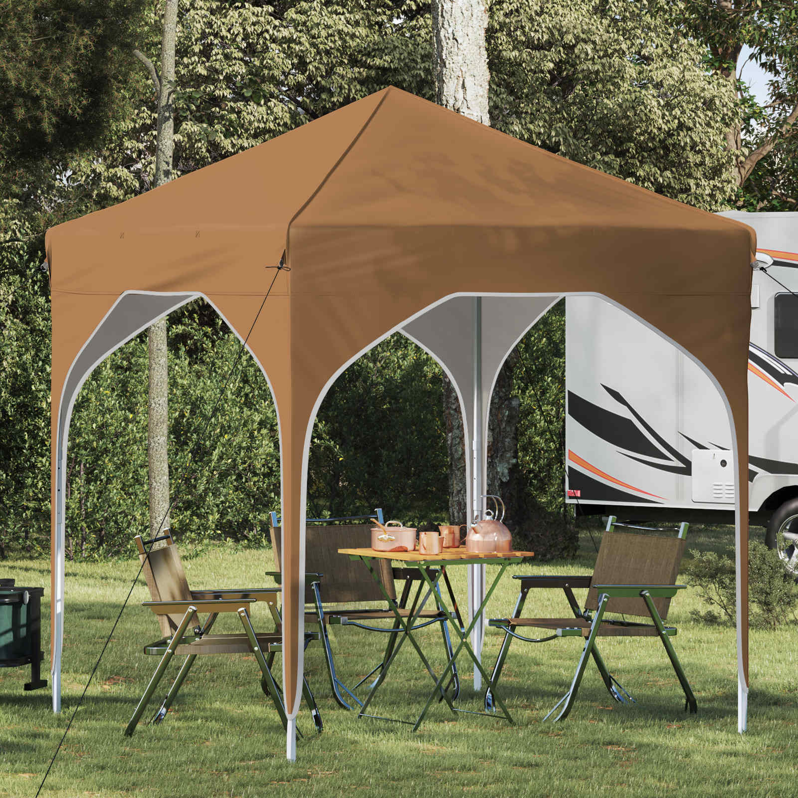 Pop-up partytent 194 x 194 x 245 cm Beige