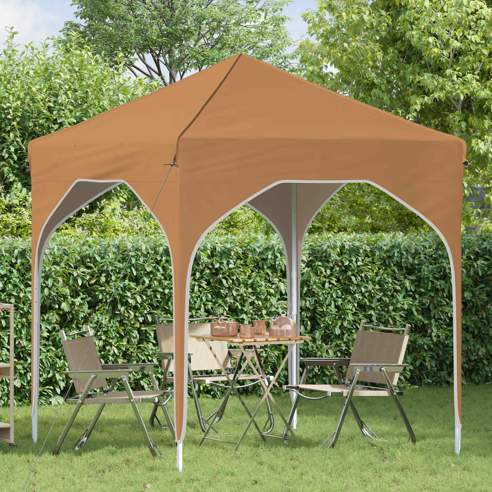 Pop-up partytent 194 x 194 x 245 cm Beige