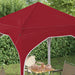 Pop-up partytent 194 x 194 x 245 cm Bordeauxrood
