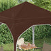 Pop-up partytent 194 x 194 x 245 cm Bruin