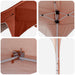 Pop-up partytent 194 x 194 x 245 cm Terracotta