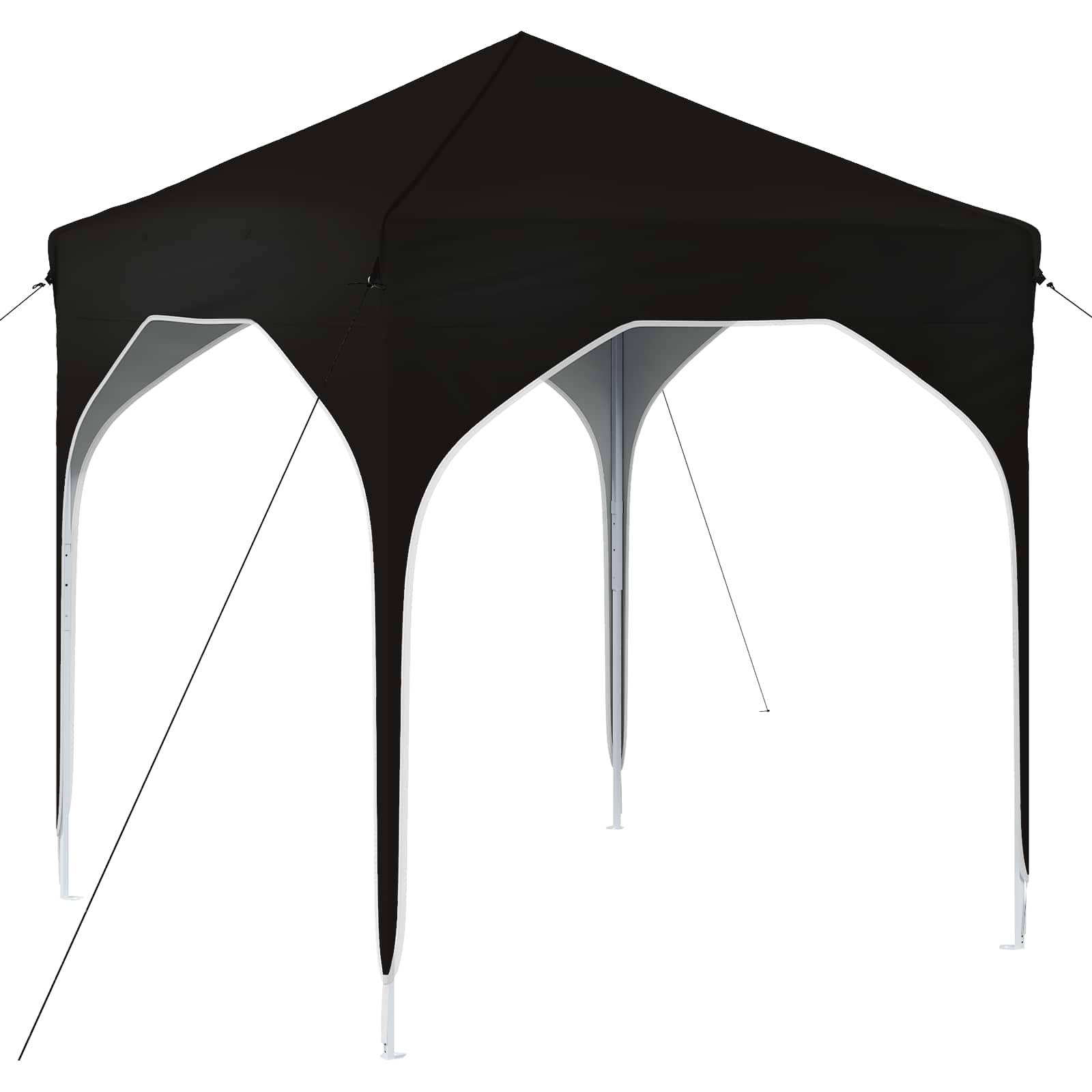 Pop-up partytent 194 x 194 x 245 cm Zwart