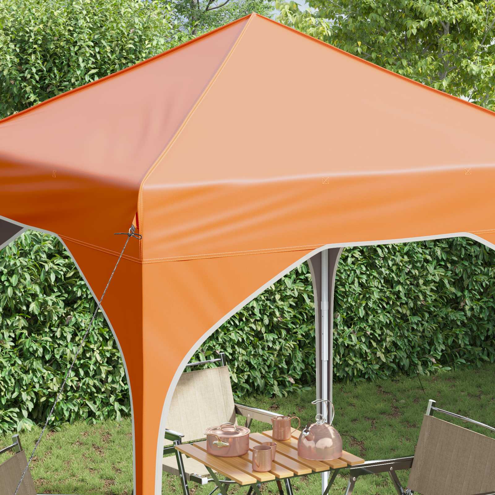 Pop-up partytent 194 x 194 x 245 cm Oranje