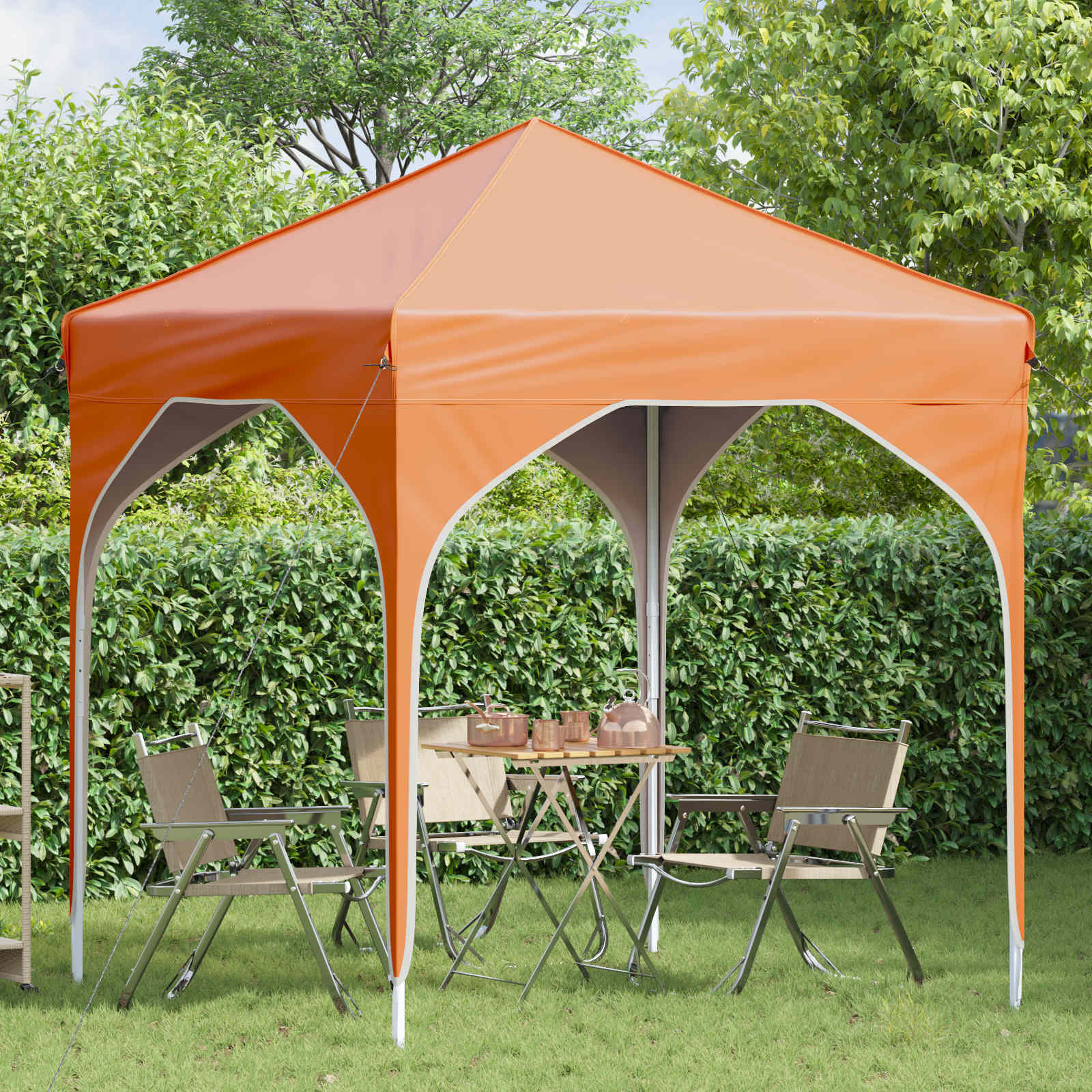 Pop-up partytent 194 x 194 x 245 cm Oranje