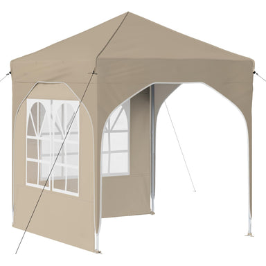 Pop-up partytent 192 x 192 x 245 cm Crèmekleurig