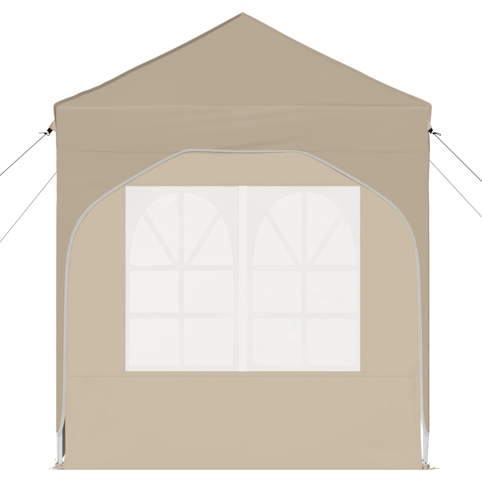 Pop-up partytent 192 x 192 x 245 cm Crèmekleurig