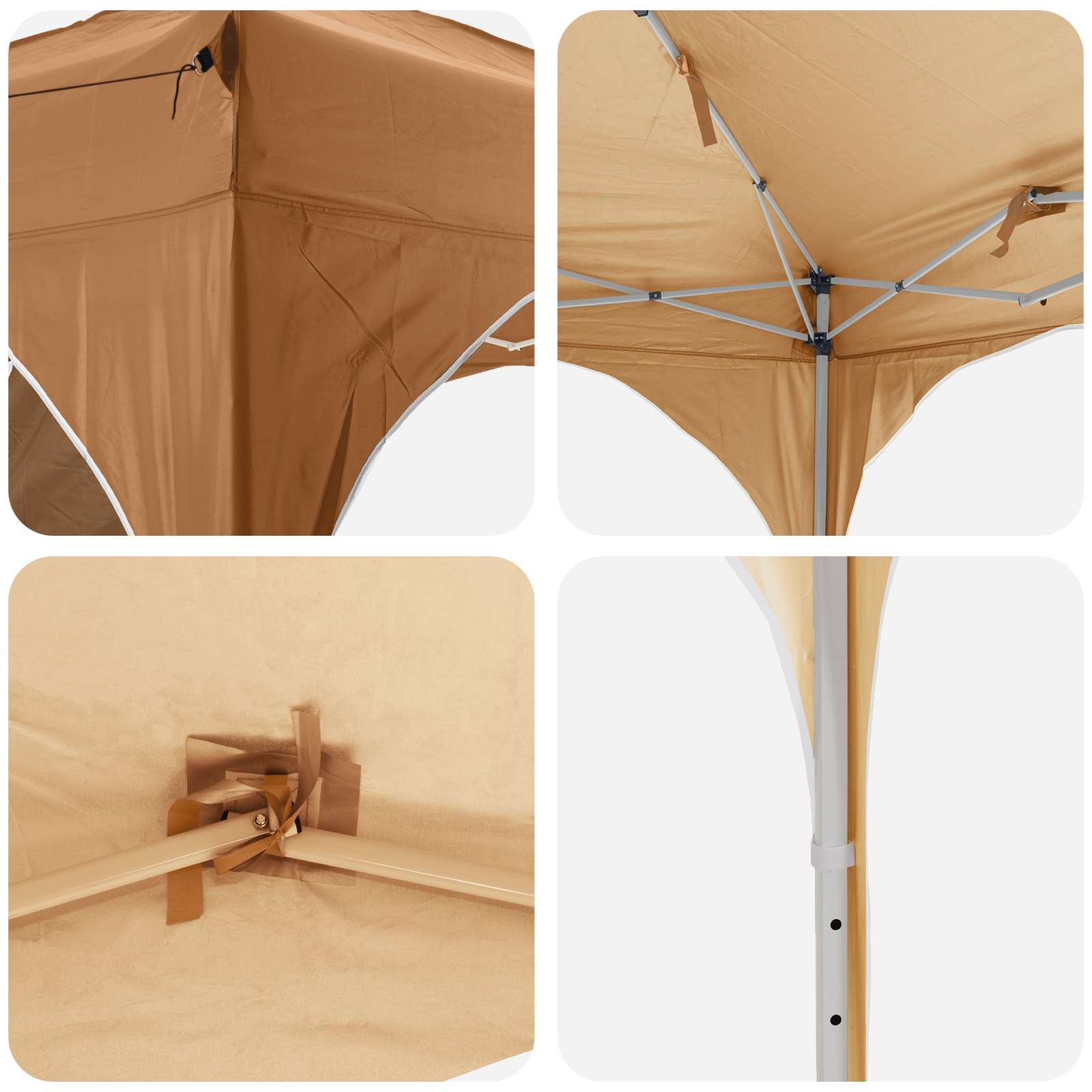 Pop-up partytent 192 x 192 x 245 cm Beige