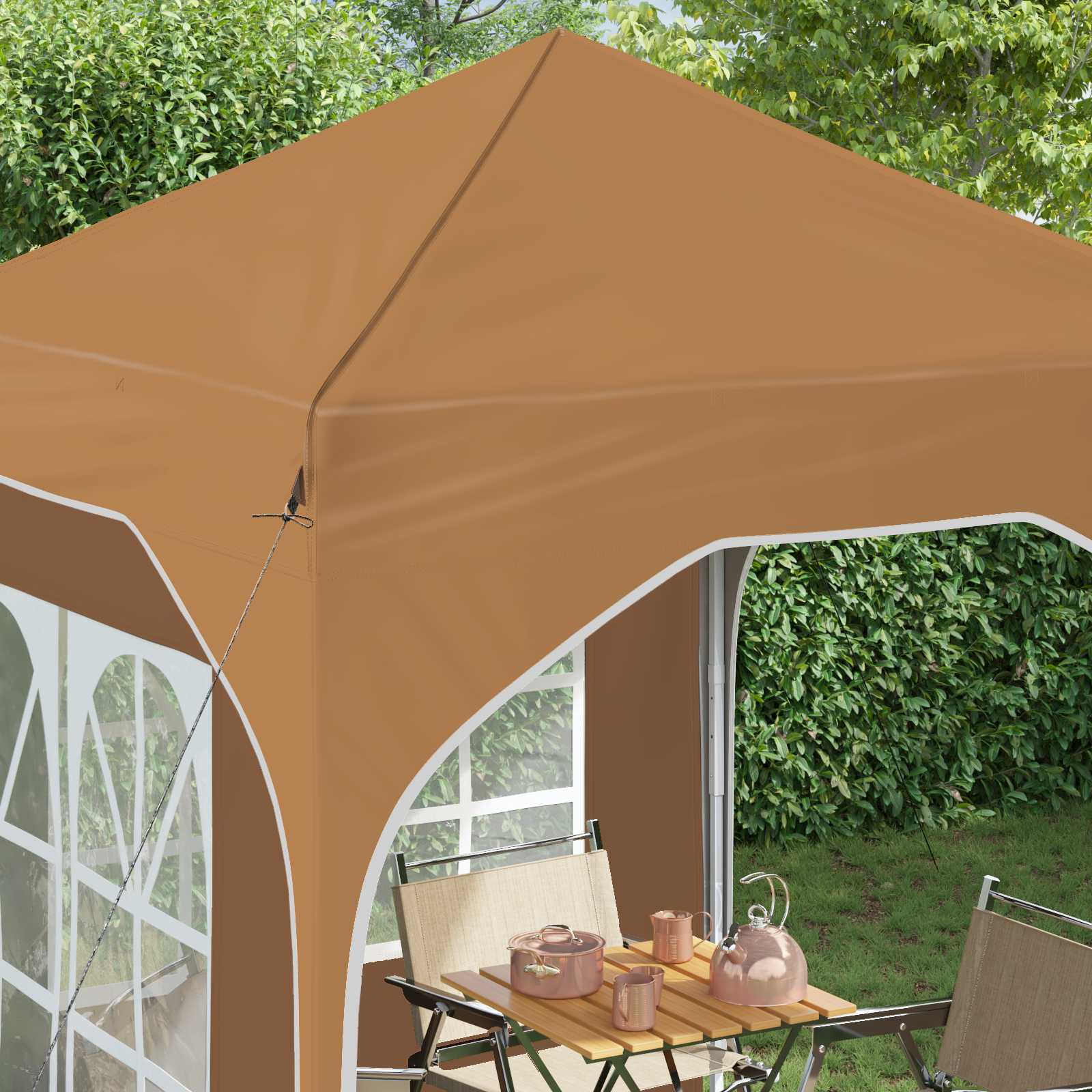 Pop-up partytent 192 x 192 x 245 cm Beige