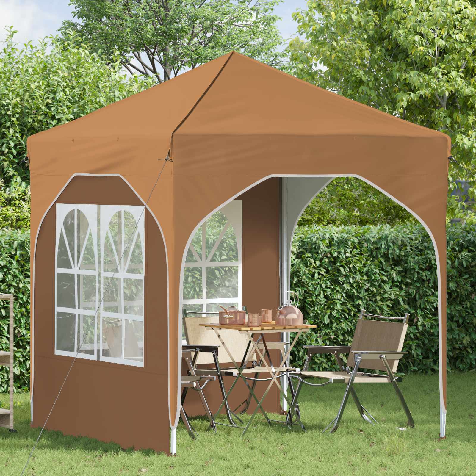 Pop-up partytent 192 x 192 x 245 cm Beige