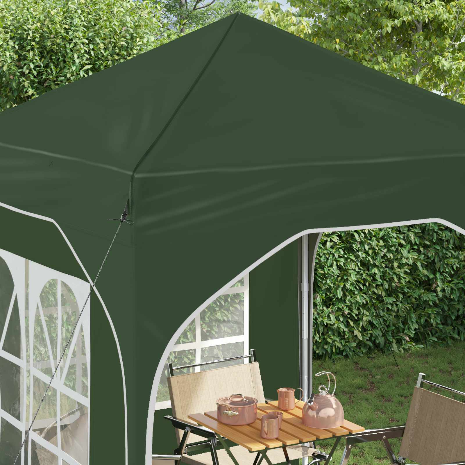 Pop-up partytent 192 x 192 x 245 cm Groen