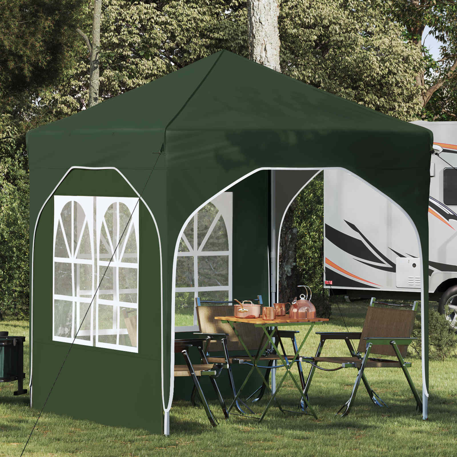 Pop-up partytent 192 x 192 x 245 cm Groen